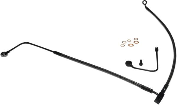 Magnum Shielding Front Lower Brake Line Kit For Harley FLSTFB 1690 11-17 AS47001