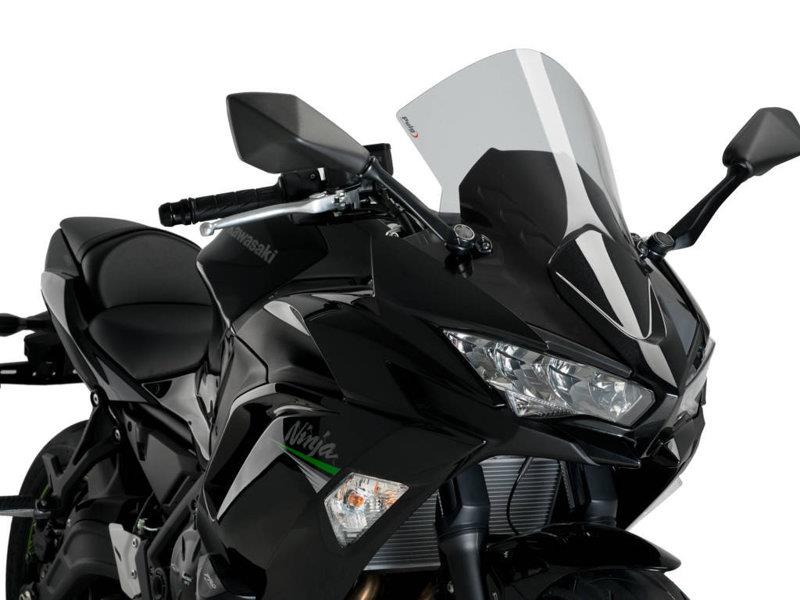 PUIG R-Racer Screen Light Smoke for Kawasaki Ninja 650 20-25 3880H