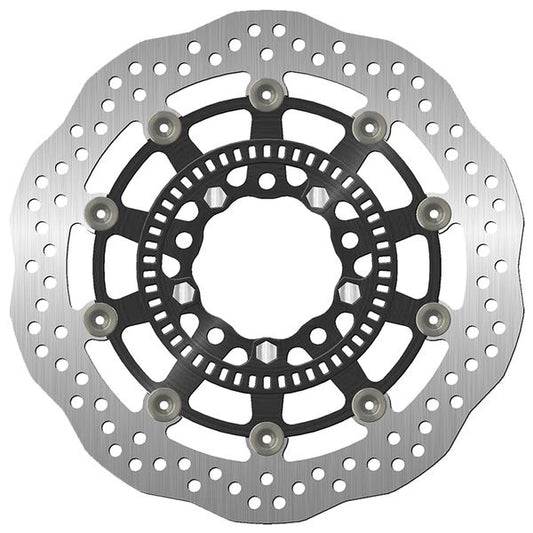 Sbs Stainless Steel Brake Rotor For Kawasaki EN 650 2017-2020 Black, Silver 5331