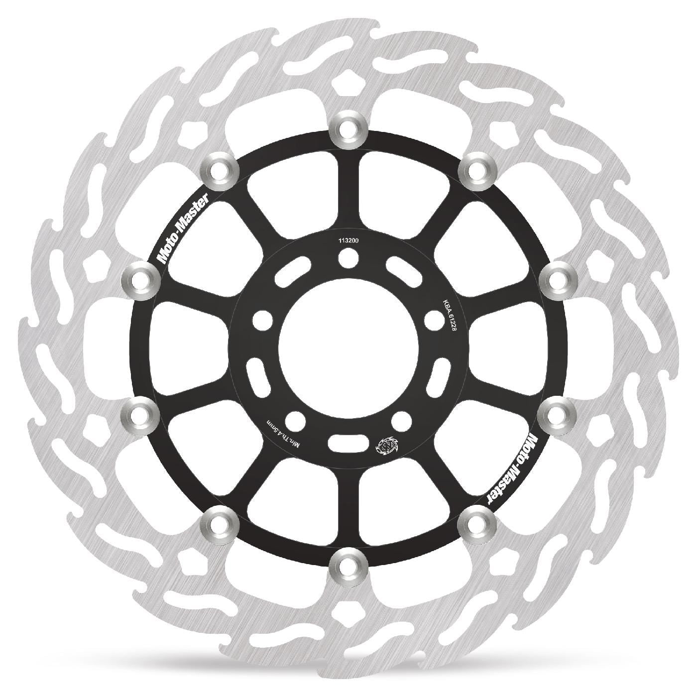 Moto-Master Flame Series Rotor For Kawasaki ZX-10 RR 1000 2017-2025 Black 113200