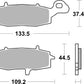 Sbs HF Street Ceramic Organic Brake Pads For Suzuki DL 650 1995-2020 705HF