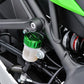 Daytona Rear Master Cylinder Cap Green Anodized Kawasaki Z 900 2017-2026 80636