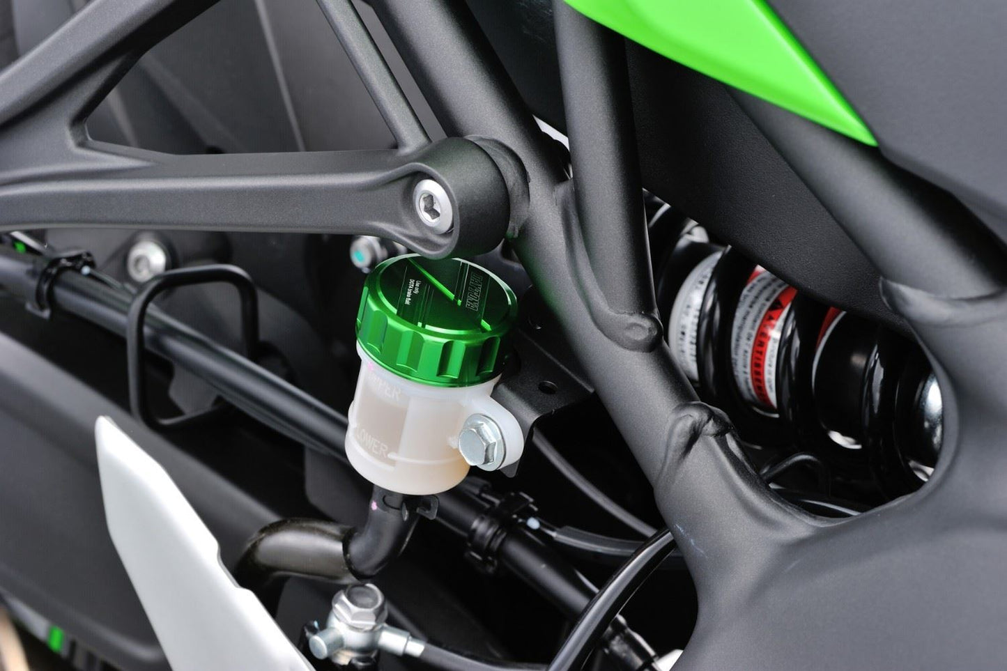 Daytona Rear Master Cylinder Cap Green Anodized Kawasaki Z 900 2017-2026 80636