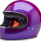 BILTWELL Gringo Purple Motorcycle Helmet