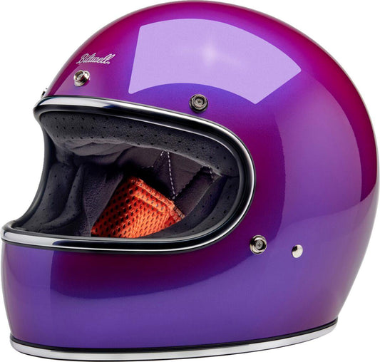 BILTWELL Gringo Purple Motorcycle Helmet