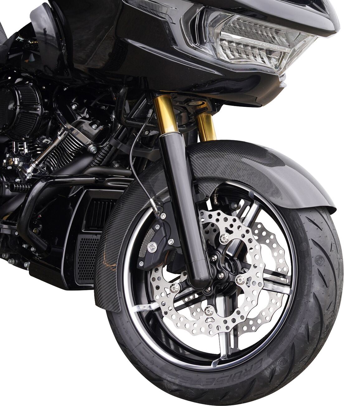 Arlen Ness Factory 24 Wheel 18x5.5" Black CC CNC Machined Aluminum 71-420