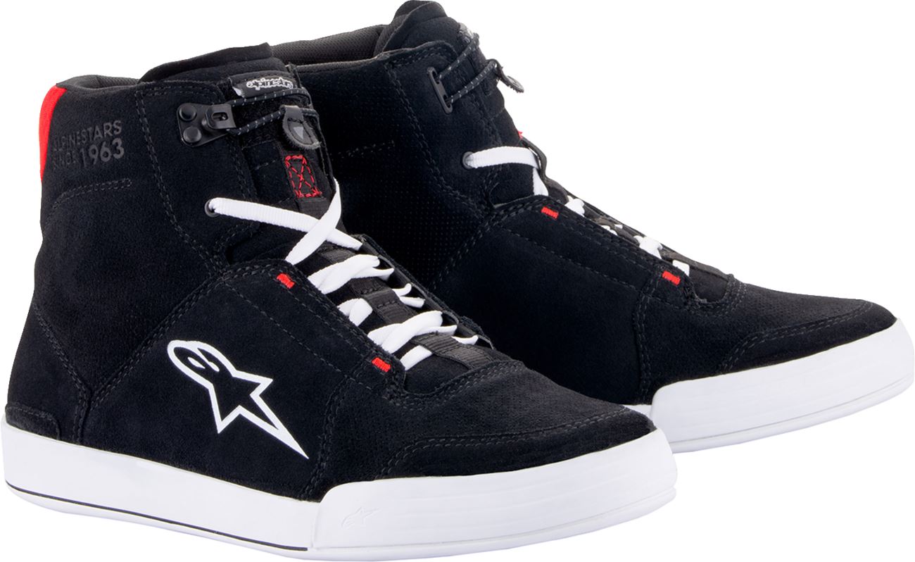 Alpinestars Chrome Shoes White Black Red