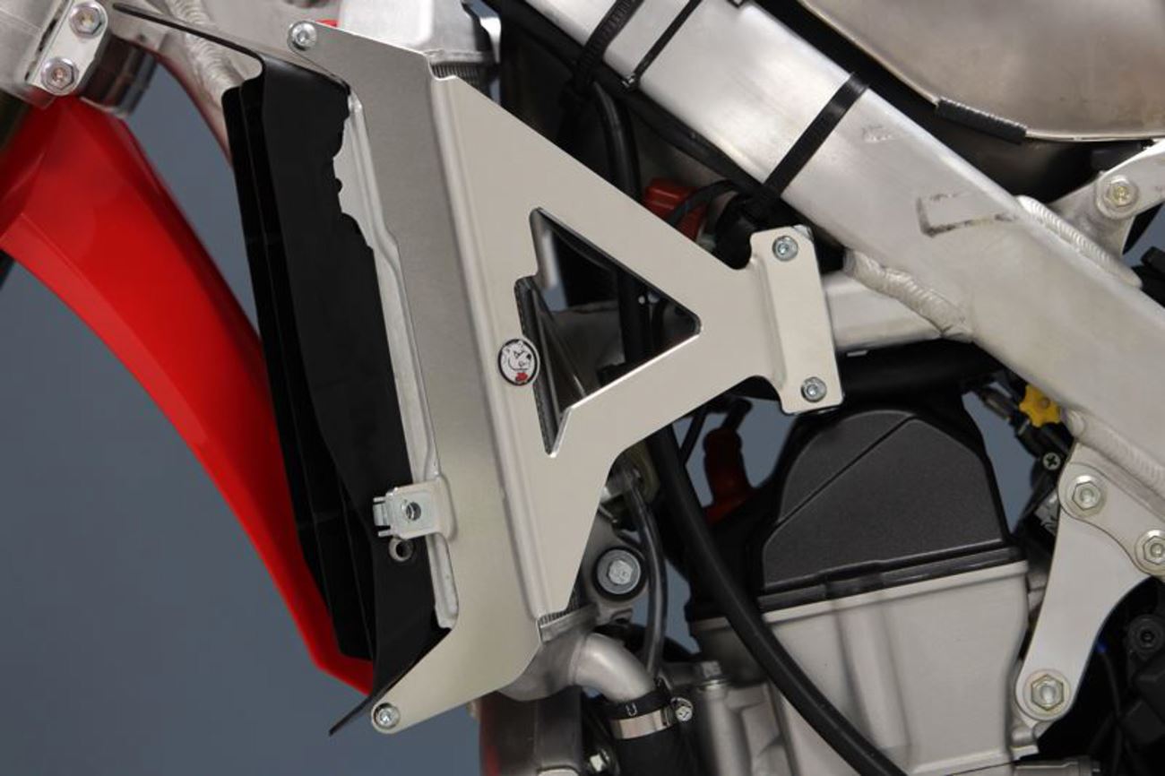 AXP Racing Radiator Braces For Honda CRF 250 R 2021-2024 Aluminium Red AX1598