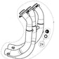 AKRAPOVIC Headpipe SS YAMAHA YZF-R9 25-26 ABSH-Y9R5