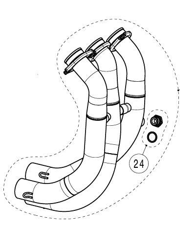 AKRAPOVIC Headpipe SS YAMAHA YZF-R9 25-26 ABSH-Y9R5