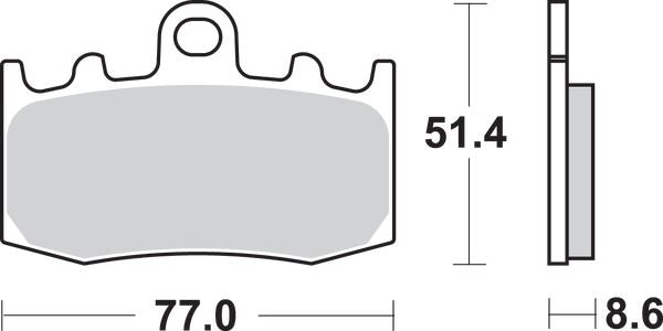 Sbs HS Street Excel Sintered Front Brake Pads For BMW K 1300 S 2001-2015 796HS