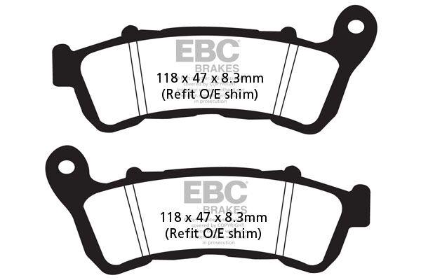 Ebc EPFA Series Extreme Pro Brake Pads For Honda VFR 1200 X 2004-2020 EPFA388HH