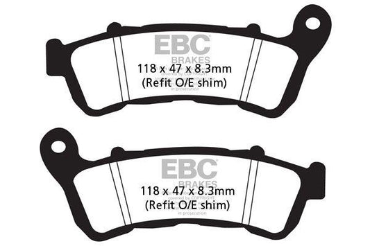 Ebc EPFA Series Extreme Pro Brake Pads For Honda VFR 1200 X 2004-2020 EPFA388HH