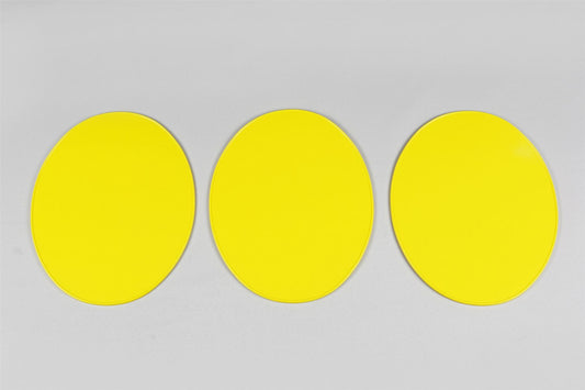 UFO VINTAGE UNI OVAL PLATE (SINCE 70) YELLOW (3-PACK) ME08049D