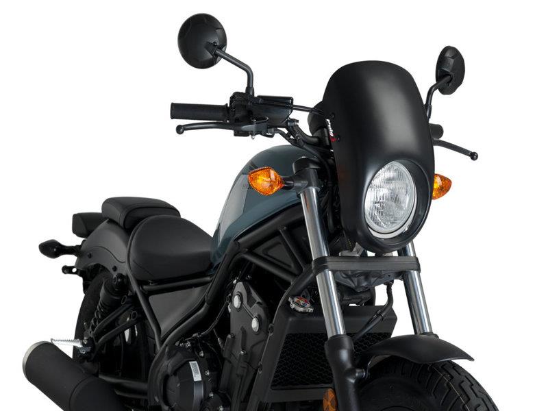 PUIG Anarchy Semi Fairing Matt Black for Honda CMX500 Rebel 17-19 21086J