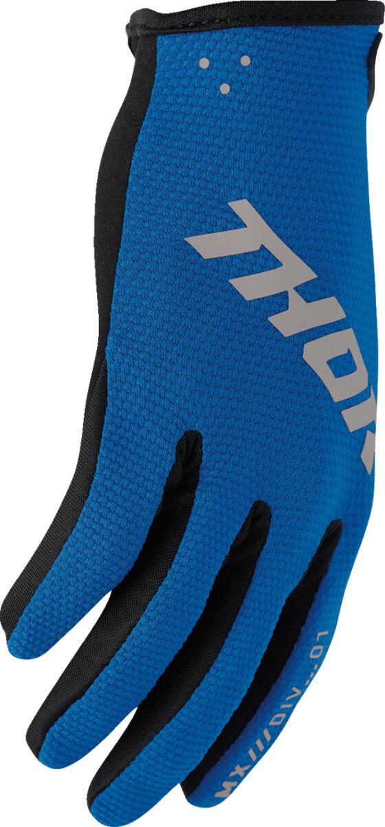 THOR Youth Ridemode Static Gloves Blue