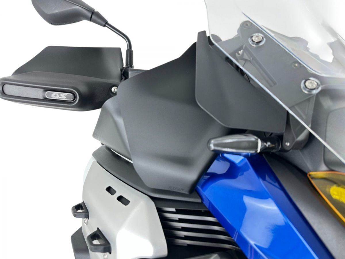 WRS Side Deflectors Larger For BMW R1300GS Adventure Matt Black Bm106no