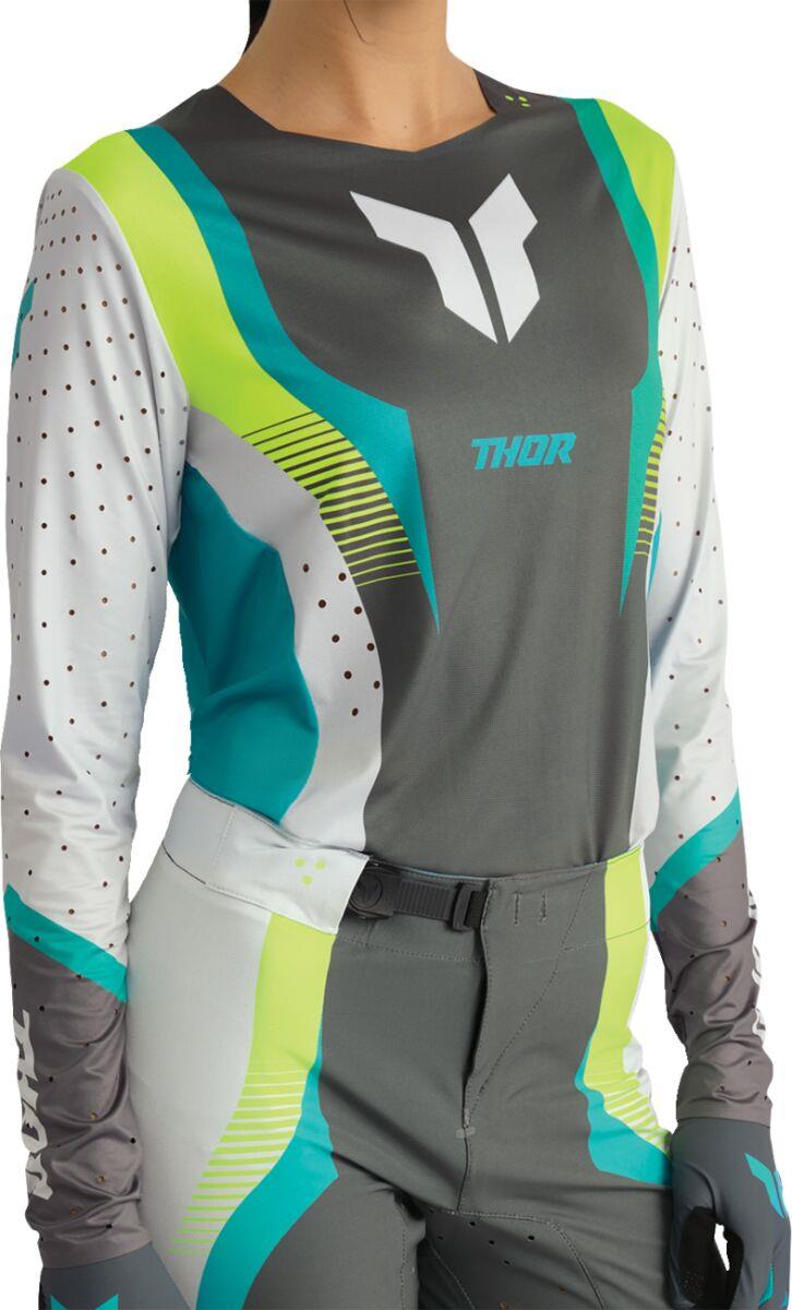 THOR Women's Sportmode Velocity Jersey Gray/Blue