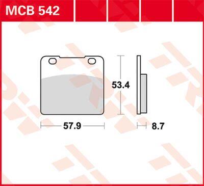 Trw All Round Sintered Metal Brake Pads For Suzuki VL 1500 LC 1980-2004 MCB542