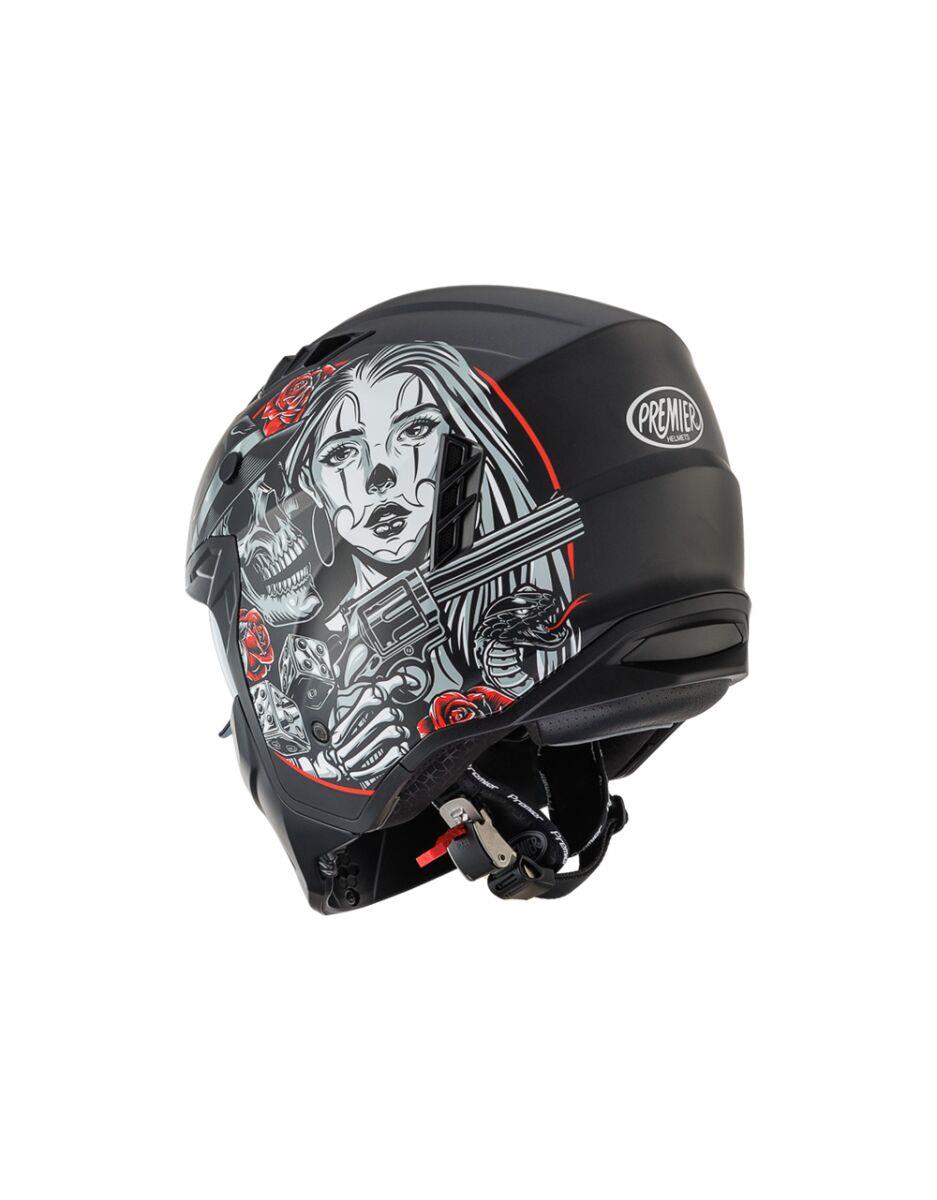 PREMIER HELMETS Subverter Motorcycle Helmet DB 9 Grey