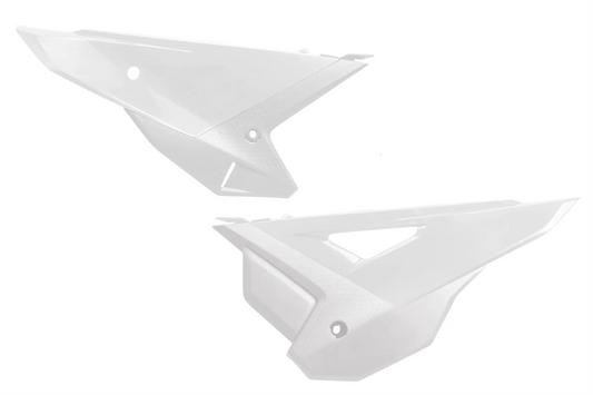 UFO Side Panels For Honda CRF 450 R 21-26 White Gloss Pre-Drilled HO05621@041