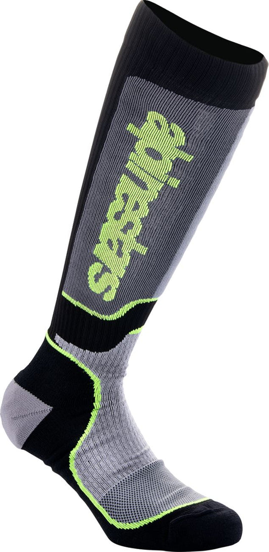 Alpinestars Youth Mx Plus Socks Grey Black