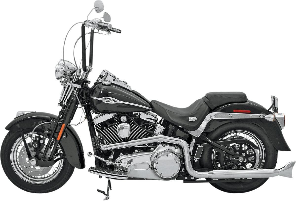 Bassani Hutch Special True Dual Headpipes For Harley FLS 1690 1997-2017 12115A