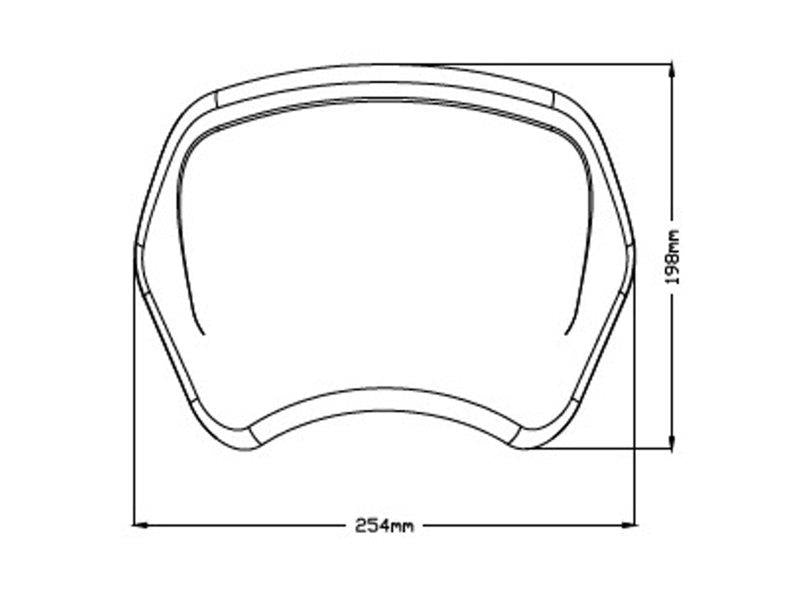 PUIG Retro Fly Screen Carbon Look for Yamaha XV 950/R/Racer 14-20 3812C