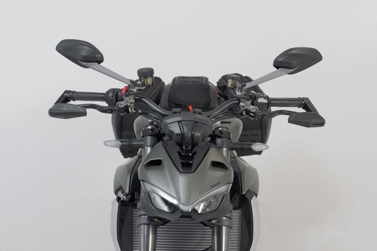 SW MOTECH Black Aluminium Lever Guards With Wind Protection LVG.22.999.11002/B