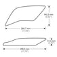 PUIG Side Tank Pad Protector Clear for Yamaha YZF R1/M/Race 20-25 20604W