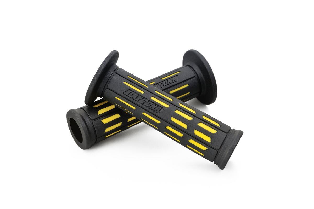 Daytona Grippy Grip GGD-Tapered-SP Yellow 22mm Open End Grips Pair 25165