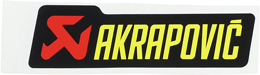 Akrapovic General Replacement Sticker Black Red Yellow W 150MM P-HST2AL