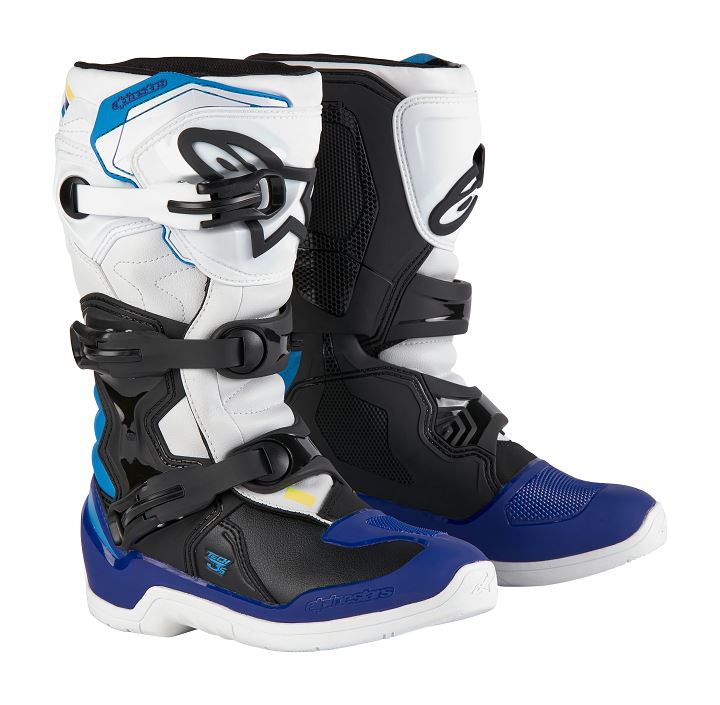 Alpinestars Youth Tech 3s Mx Boots Blue White Black