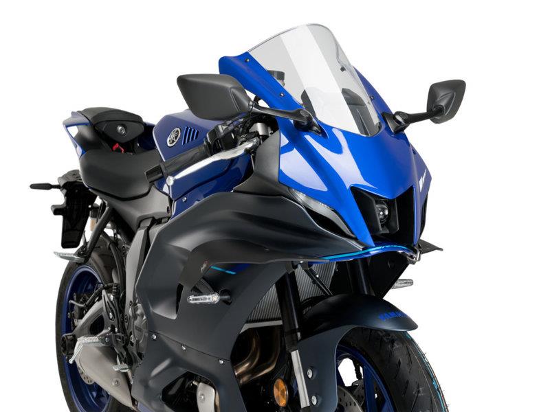 PUIG Racing Downforce Spoilers Matt Black for Yamaha YZF R7 22-25 21223J