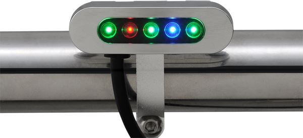 Daytona Chrome Waterproof Clamp Mount 25-40mm Micro Indicator Light 86532