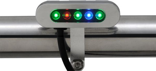 Daytona Chrome Waterproof Clamp Mount 25-40mm Micro Indicator Light 86532