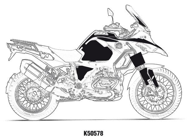 UNIRACING Decal Kit R1250GS Adventure 40TH BL K50578