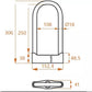 108mm x 250mm U-LOCK - STEEL