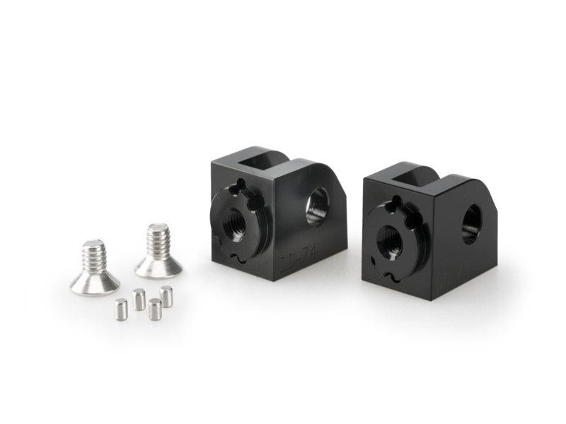 PUIG Adjustable Footpeg Adaptors Black for Yamaha MT-09/SP/Tracer9/Tracer9 GT/GT Plus 21-25 20675N