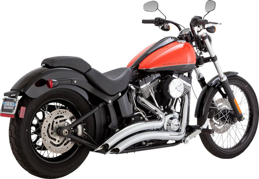 Vance & Hines 2-into-2 Big Radius Exhaust System Chrome For HD FXCWC 1584 86-09 26079