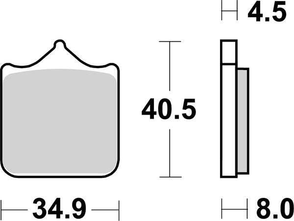 Sbs DS Racing Dual Sintered Brake Pads For BMW S 1000 R 2013-2019 870DS-1