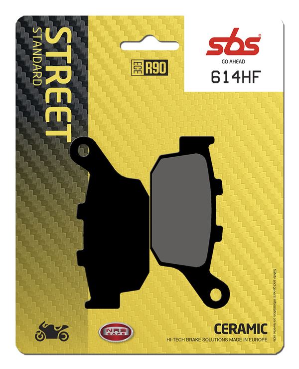 Sbs HF Street Ceramic Organic Brake Pads For Honda NC 700 X 1987-2026 614HF