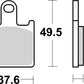 Sbs DS Racing Dual Sintered Brake Pads For Kawasaki ZX-6 R 600 2007-2016 838DS-2