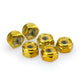 PUIG M8 Locknuts x 6 Yellow Universal 0832G