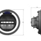 Puig 7in Round LED Headlight Black 4110H