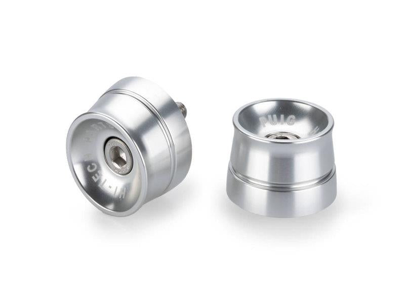 PUIG Speed Bar Ends Silver for Yamaha YZF R1/M/Race/R6/R7 16-25 21401P