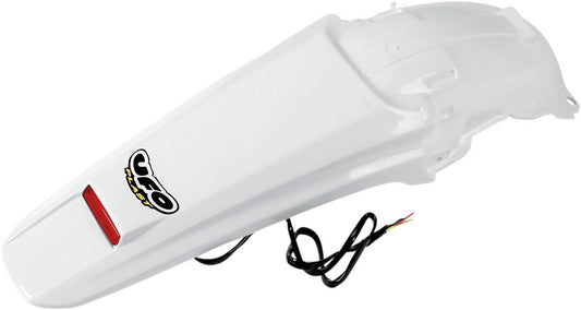 UFO ENDURO REAR FENDER W/ LED-LIGHT HONDA CRF450X WHITE HO04603-041
