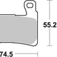Sbs HHF Street Ceramic Organic Brake Pads For Harley FLFBS 1868 08-24 860H.HF