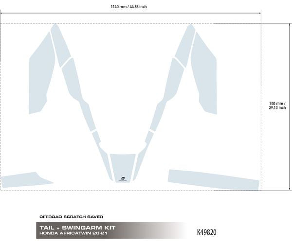 UNIRACING Scratch Saver TAIL+SWING AFR TWIN K49820