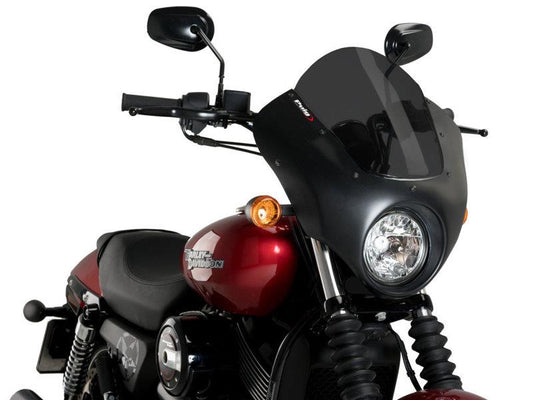 PUIG Dark Night Screen Dark Smoke for Harley Davidson Street 750 XG750 15-21 21099F